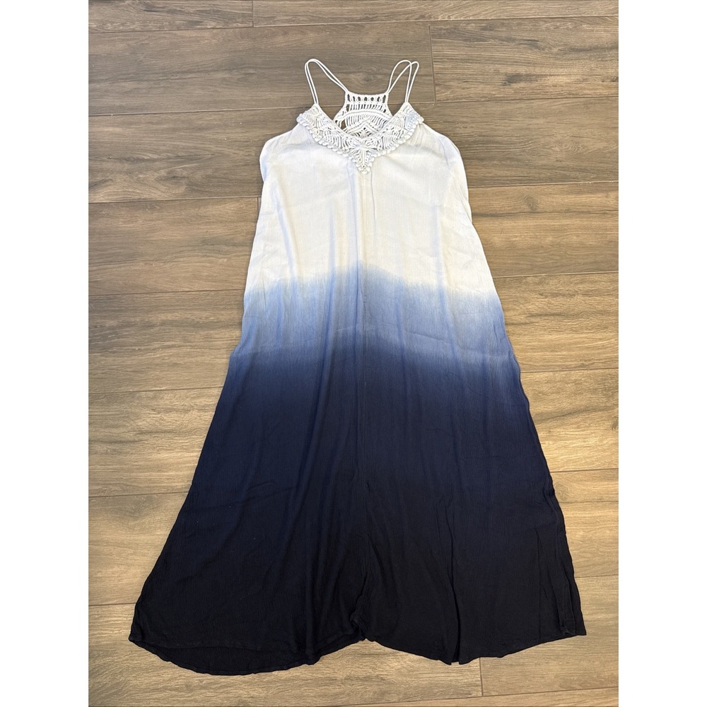 Anthropologie Saturday Sunday Maxi Ombre Tie Dyed Beachy Boho Dress Womens Small - Picture 4 of 13